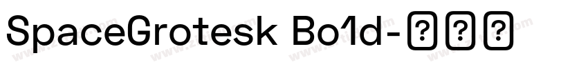 SpaceGrotesk Bo1d字体转换